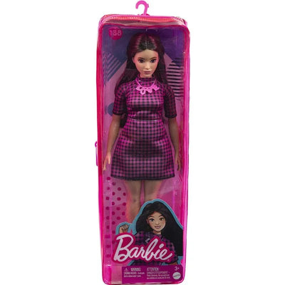 Original Barbie Doll Fashionistas Doll #188 in Purple Dress Dolls for Girls Toy for Kids Genuine Brand Birthday Christmas Gift