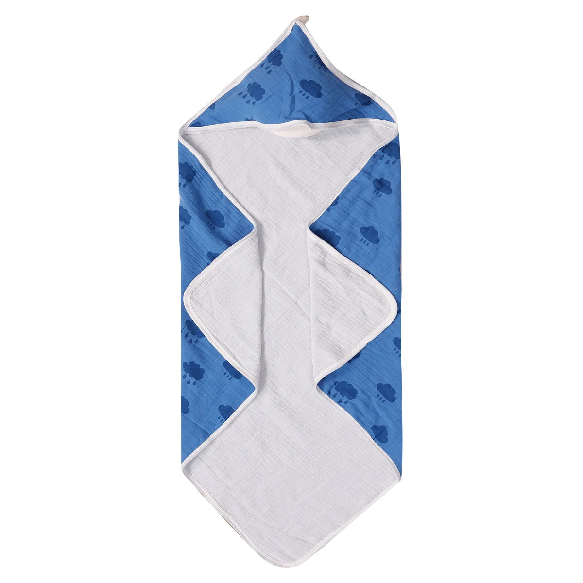 Elinfant Baby Bath Towels Soft Newborn Hooded Towel Blanket,100% Cotton Crepe Cloth Baby Bathrobe