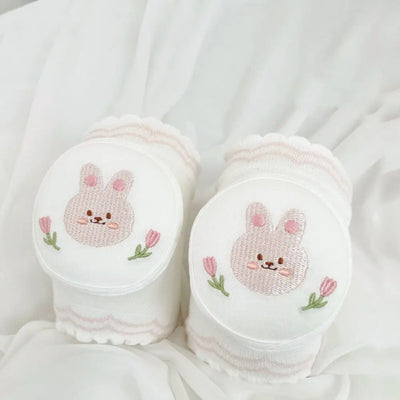 Cute Cotton Baby Knee Pads Sponge Cartoon Design Crawling Toddler Protective Gear Cloth Accessories Elbow Pads Infant