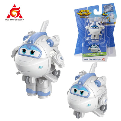 36 Types Super Wings 2" Scale Mini Transforming Anime Deformation Plane Robot Action Figures Transformation Toys For Kids Gifts