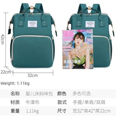 Upgraded Version of Mummy Bag Multifunctional Folding Mummy Bag Large Capacity Foldable Crib Bag Portable Mummy Backpack