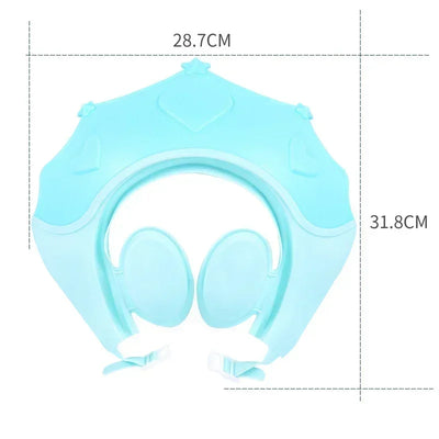 Baby Shower Soft Cap Adjustable Hair Wash Hat For Kids Ear Protection Safe Children Shampoo Bathing Shower Protect Head Cover