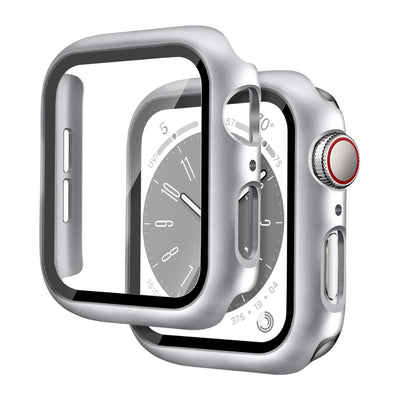 Glass+Cover For Apple Watch case 46mm 44mm 40mm 45mm 41mm 42mm 38mm Screen Protector iwatch series 10 9 8 7 6 5 3 SE Accessories