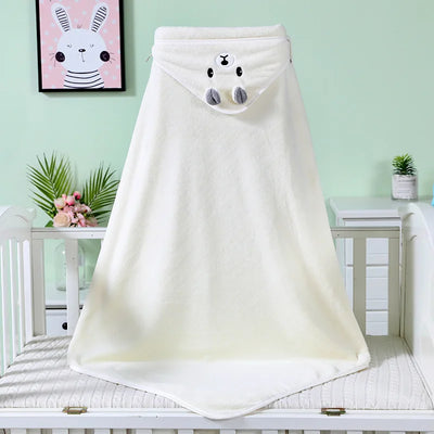 Baby Bath Towel Baby Towel Newborn with Hood Cartoon Coral Fleece Infant Towels Blanket Newborn Baby Bathrobe Infant Babys Stuff