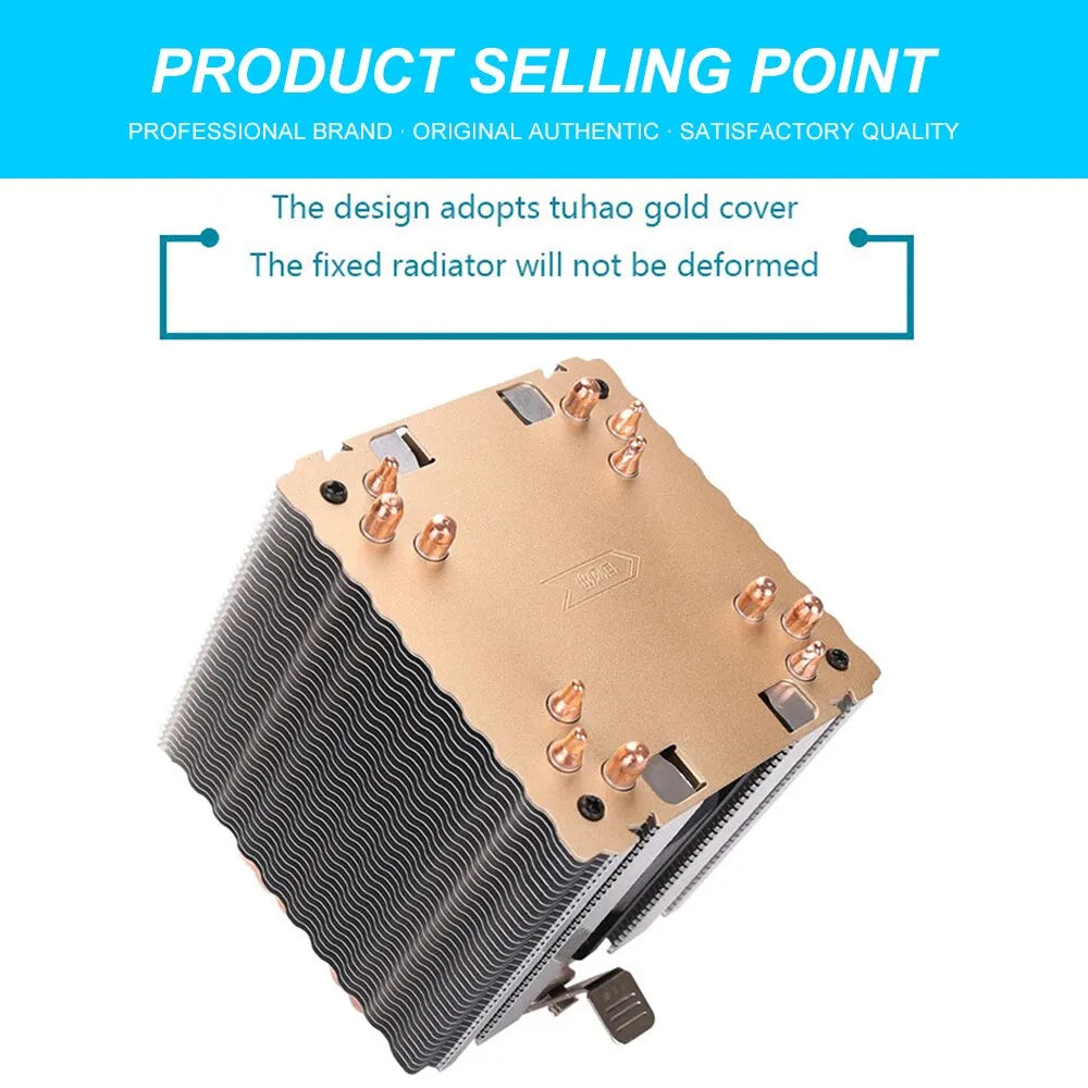 6 Heatpipes RGB CPU Cooler Radiator Silent PWM 4PIN 150W For Intel LGA 1150 1151 1155 1200 1366 2011 X79 X99 AM3 AM4 Ventilador