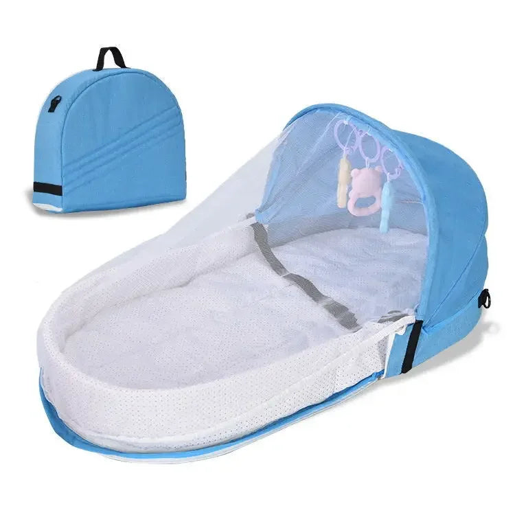 2024 Newborn Baby Isolation Bionic Travel Crib Convenient Folding Anti-stress Crib Middle Bed Toddler Bed  Baby Bassinet