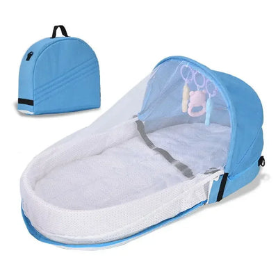 2024 Newborn Baby Isolation Bionic Travel Crib Convenient Folding Anti-stress Crib Middle Bed Toddler Bed  Baby Bassinet