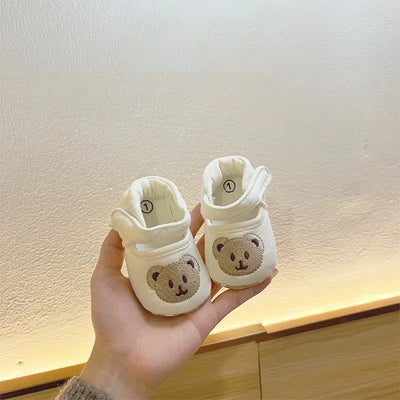 Cute Bear Soft Sole Comfortable Sandals for Infants and Toddlers Baotou Anti Kick First Step Shoes 0-18 Months