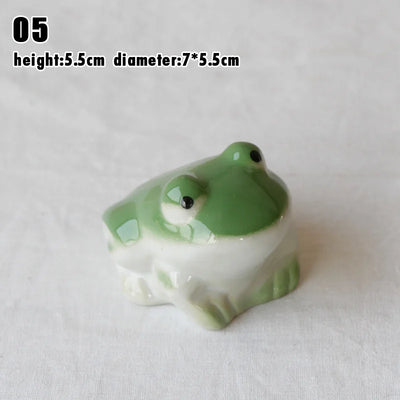 Garden Floating Ceramics Goldfish Creative Ceramic Underglaze Color Hand-painted Turtle Ornament Fish Tank Floating Decor Crafts