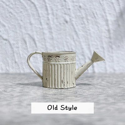 1:12 Dollhouse Miniature Alloy Watering Can Mini Lace-less Sprinkler Garden Scene Decor Toy Model DIY Doll House Accessories