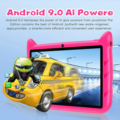 2024 New 7-inch WIFI Children's Tablet Four Core 4GB RAM 64GB ROM Game Education Children's Gift Android 9.0