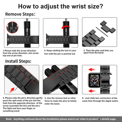 Stainless Steel Strap For Apple Watch 46mm Ultra 49mm Metal Wristband Bracelet For iWatch 10 9 8 5 4 SE 42mm Business Watchband