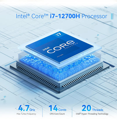 Beelink SEi12 Max Intel i7 12700H 12650H 32G 500G SEi12 Intel 12th i5 12450H Mini PC 16G500G SSD Wifi6 Desktop Mini Computer