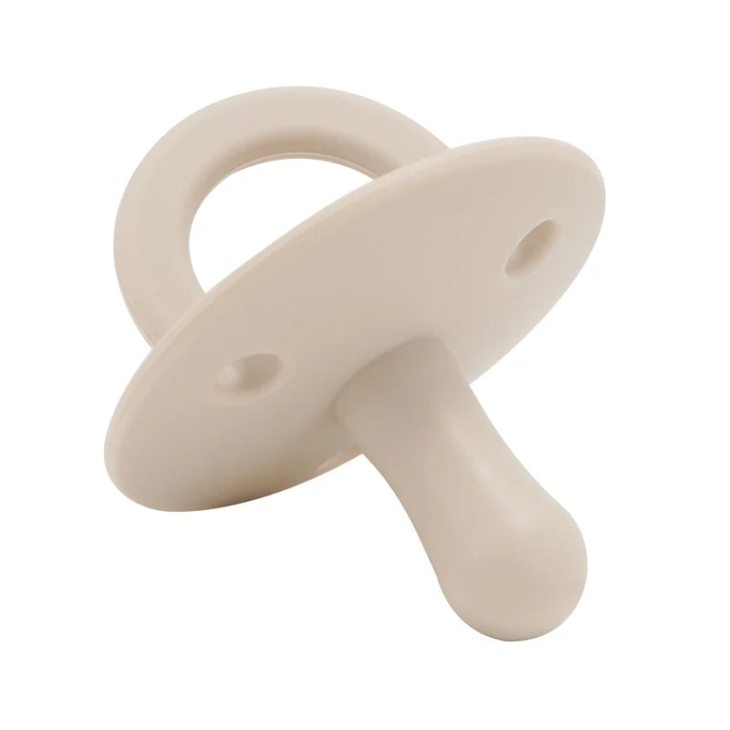 1PCS Silicone Baby Pacifier Food Grade Silicone Newborn Soother BPA Free Solid Color Dummies Silicone Nipple Baby Sutff