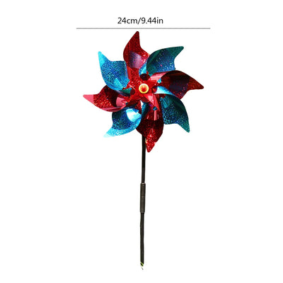 1pc Windmill Bird Repellent Decoration Bird-Scaring Wind Spinner Children Kids Toys Easy Installation Garden Orchard Protection