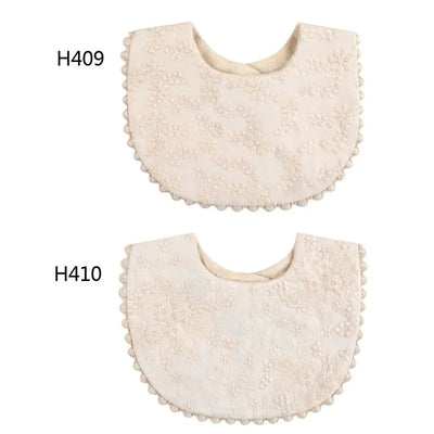 Baby Bandana Bibs Drooling And Teething with Delicate Embroidery Apparel Access