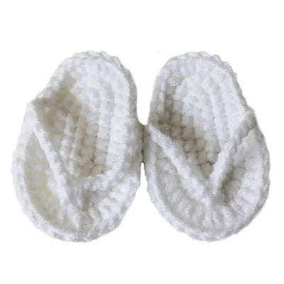 Mini Photography Prop Newborn Baby Solid Color Crochet Flip-Flops Infant Slippers Photo Props Babies Accessories Newborn Photogr
