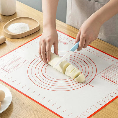 Silicone Baking Mat with Measurement Non Stick Non Slip Dough Rolling Fondant Pastry Mat Pie Crust Pizza Cookies Baking Tools