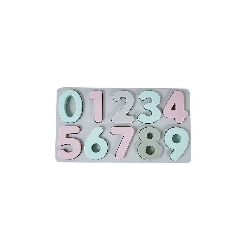 Silicone Educational Abc Puzzle Upper Case and Lower Case Letters for gifts child birthday guest boys girls Children Preschooler