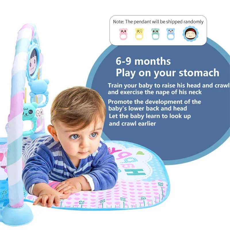 New Baby Music Rack Play Mat Kids Piano Keyboard Carpet Gym Crawling Activity Baby Rug Early Educational Toy for Infant Gift