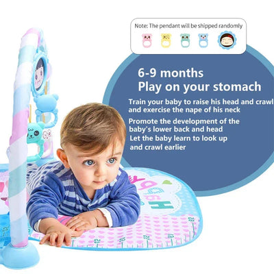 New Baby Music Rack Play Mat Kids Piano Keyboard Carpet Gym Crawling Activity Baby Rug Early Educational Toy for Infant Gift