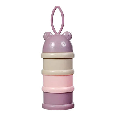 Colored Milk Powder Box Convenient and Portable Milk Powder Box Toddler 3-Tier Food Container Portion Travel Snack Container