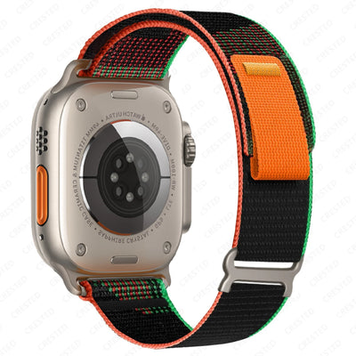 Trail Strap For Apple Watch Ultra 2 Band 49mm 45mm 44mm 42mm 40mm 41mm 38mm Nylon bracelet correa iwatch series10 9 8 7 6 5 4 SE