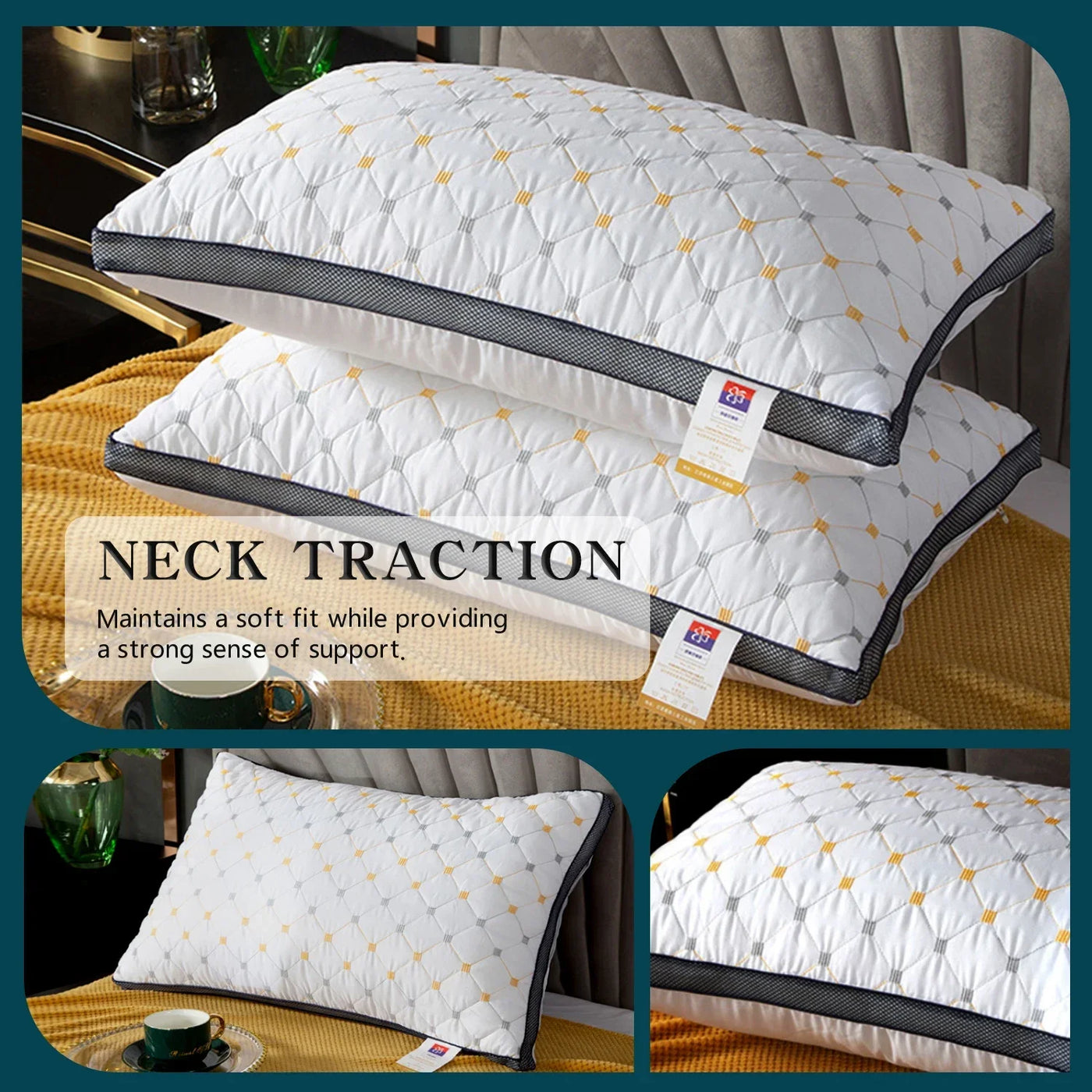 Hotel Pillows Specifically Designed for Cervical Spine Protection and Sleep Aid Home Use Dormitory Single Pillow Core
