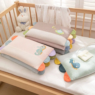 Cartoon Pattern Children's Pillow Removable Washable Baby Pillow with Zipper Household Breathable Cotton Boys Girls Pillow