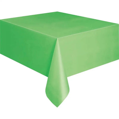 Disposable Plastic Party Wedding Tablecloth Set Catering Meal Tableware Table Cloth Rectangular Solid Color Table Cover Decor