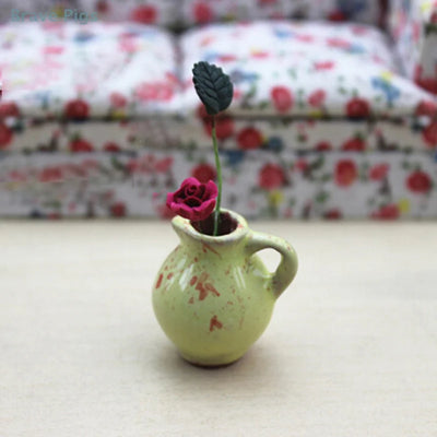 1:12 Miniature Ceramic Vase Dollhouse Diy Doll House Decor Accessories
