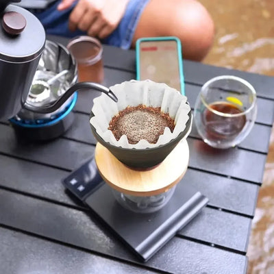 Portable Collapsible Coffee Filter Silicone Drip Coffee Tea Holder Funnel Basket Reusable Tea Pot Cake Cup Coffee Filter Dripper