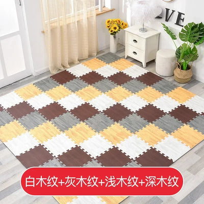 Game Activity Soft Floor Baby EVA Foam Play Gym Puzzle Mats Wooden Interlocking Exercise Tiles Crawling Carpet And Rug for Kids