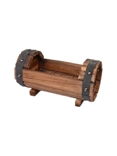 Wooden Flower Pot Outdoor Garden Decor Succulent Plant Potted Planter Succulents Pots Office Decor Flower Pot Planter