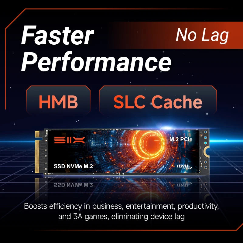 SIX PCIe 4.0 SSD NVMe M2 7350MB/s Read Speed for PS5 & DIY Gaming Computers, 1TB/2TB/4TB [Xiaomi-invested company]