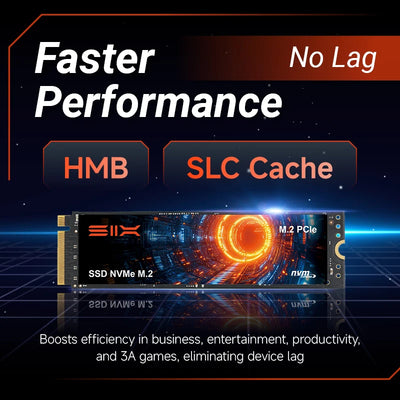 SIX PCIe 4.0 SSD NVMe M2 7350MB/s Read Speed for PS5 & DIY Gaming Computers, 1TB/2TB/4TB [Xiaomi-invested company]