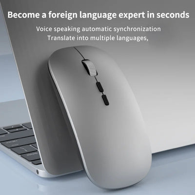 Xiaomi AI Intelligent Voice Translation Mouse 2.4G Bluetooth Wireless Rechargeable USB Connection Computer Charging Voice Mice