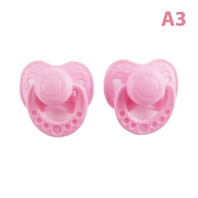2Pcs/set Lovely Doll Pacifier Doll Play House Supply Dollhouse Dummy Nipple Kids Toy Dohllhouse Doll Baby AccessoryКукольный Дом