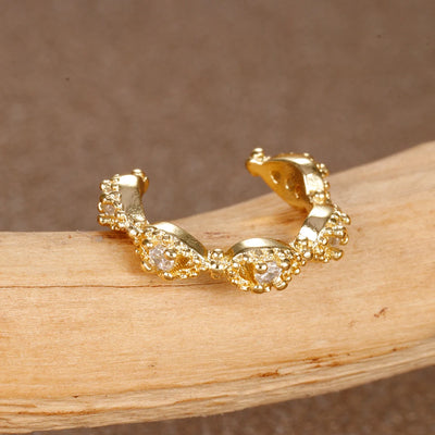 1PC Stainless Steel Zircon Clip Earrings Female Buckle Ear Cuff No Piercings Fake Cartilage Ear for Women 2024 Fashion Jewelry