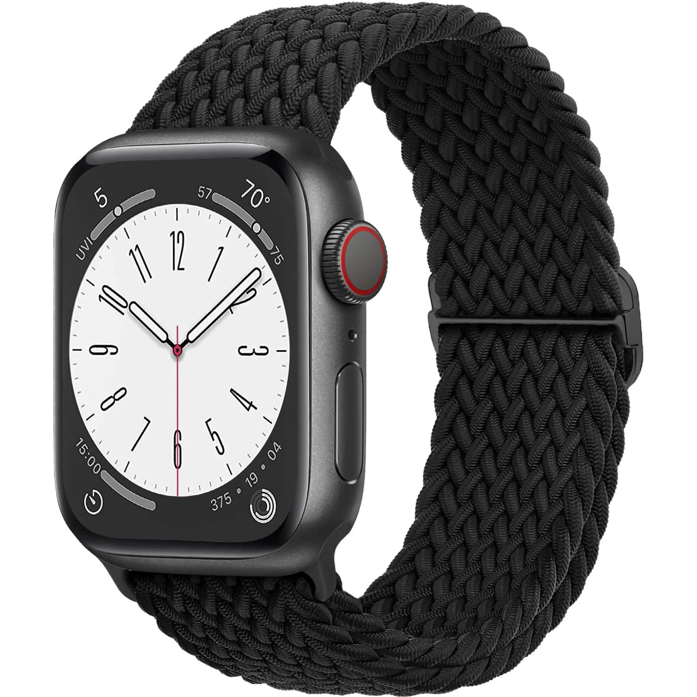Braided Solo Loop For Apple watch band 45mm 44mm 40mm 49mm 38 41mm Elastic correa bracelet series 8 9 5 4 3 SE 6 7 Ultra 2 strap