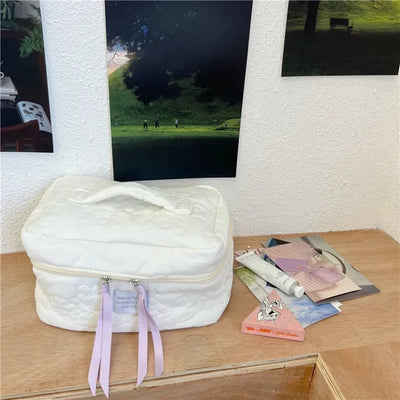 2024 NEW FLOWER PATTERN MAKEUP BAG – COSMETIC TOILETRY ORGANIZER ZIPPER TRAVEL POUCH FOR WOMEN