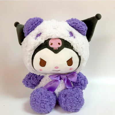 Sanrio 25Cm Anime Kuromid Toys Kawaii Mymelody Cinnamorol Plush Soft Stuffed Animals Doll Plushie Pillow Xmas Gift Decor