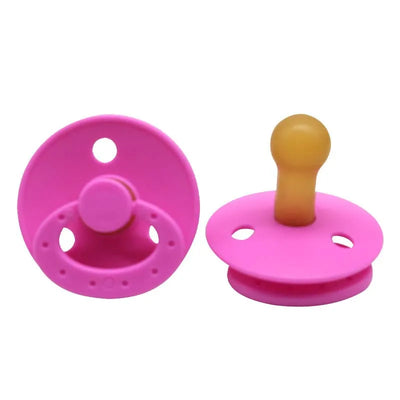 Baby Pacifier Silicone Baby Pacifiers Bibs Pacifier Clip Chain Newborn Boy Girl Candy Color Nipple Dummy Pacifier Soother 0-3Y