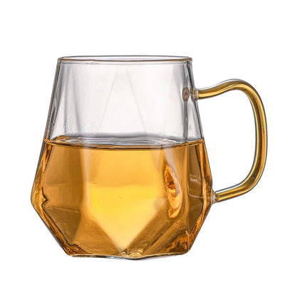 1.5L colourful Diamond Glass Teapot Set Home Water Carafe Heat-resistant Teapot  Hot Cold Water Water Jug Coffee Pot