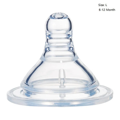 1 PC/3PCS Baby Silicone Wide Neck Soft Teats Nipple Circle Hole Cross Hole Baby Bottles Natural Flow Nipples BPA Free S/M/L Size