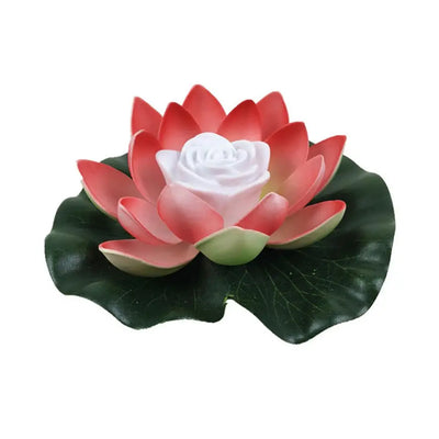 Solar Powered Night Light Energy Saving LED Lamp 18/28cm Artifical Floating Lotus Lotus Garden Pool Pond Fountain Decoration