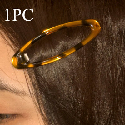 Vintage Accessories Leopard Print Glue Oval Hair Clips Cute Korean Charm BB Hair Clip Y2K Women Jewelry Y2K Hair Accessories