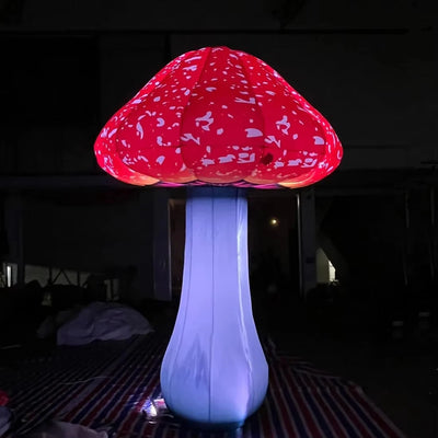 8.2ft Height Giant Outdoor Garden Decoration LED Inflatable Mushroom for Stage, Mall, Courtyard, Road Decoration