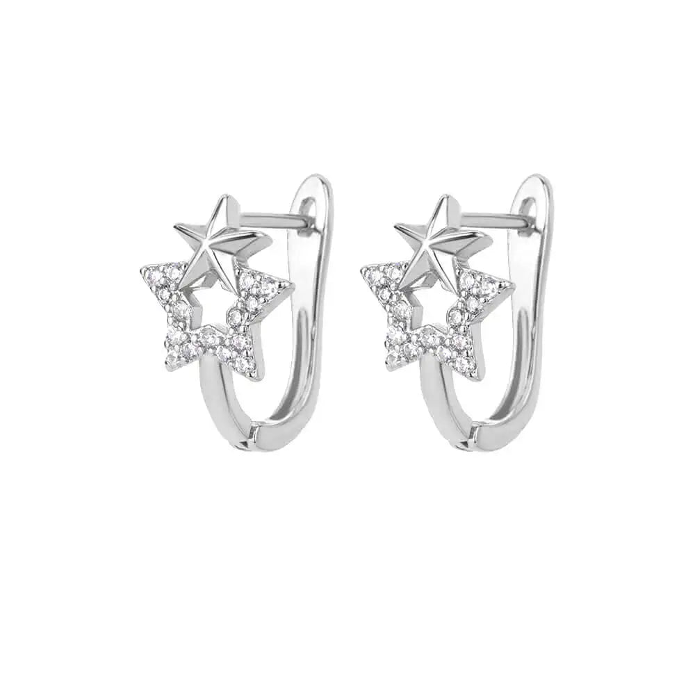 Stainless Steel Rabbit Butterfly Earrings for Women Gold Color Hoop Earrings 2024 Trending Aesthetic Jewelry pendientes mujer