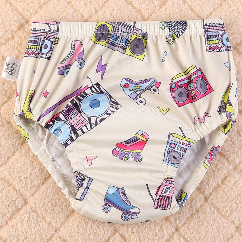 BABY COTTON TRAINING PANTS – WATERPROOF REUSABLE CLOTH DIAPERS FOR TODDLERS BABY UNDERWEAR NAPPIES
